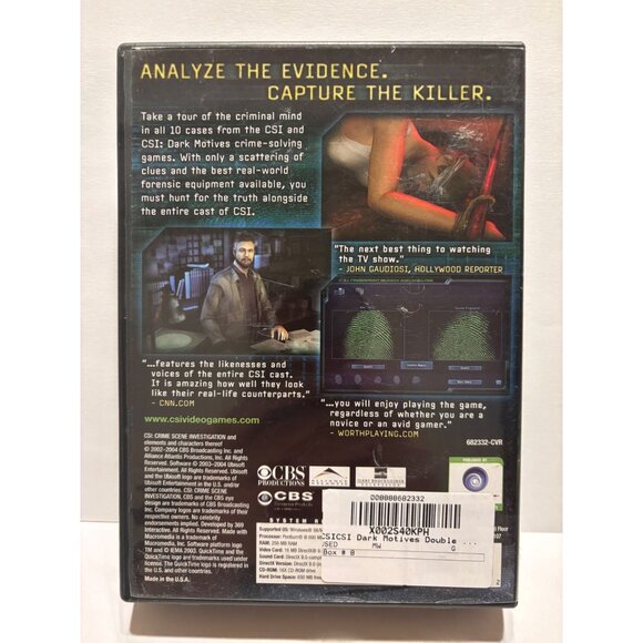 CSI: Crime Scene Investigation 2 Game Set PC CD-ROM Ubisoft Interactive Adventur - Picture 3 of 7